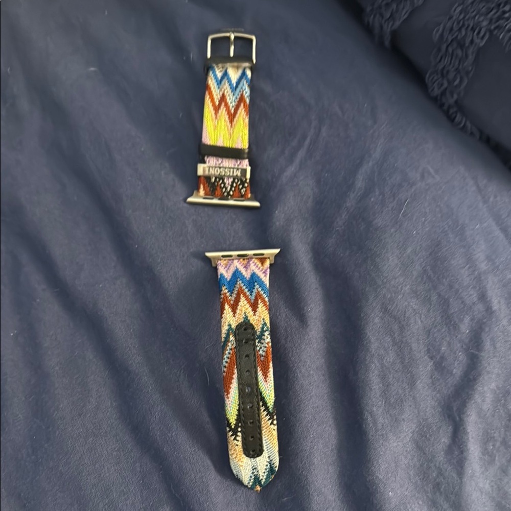 Missoni Blue and Orange Zigzag Watch